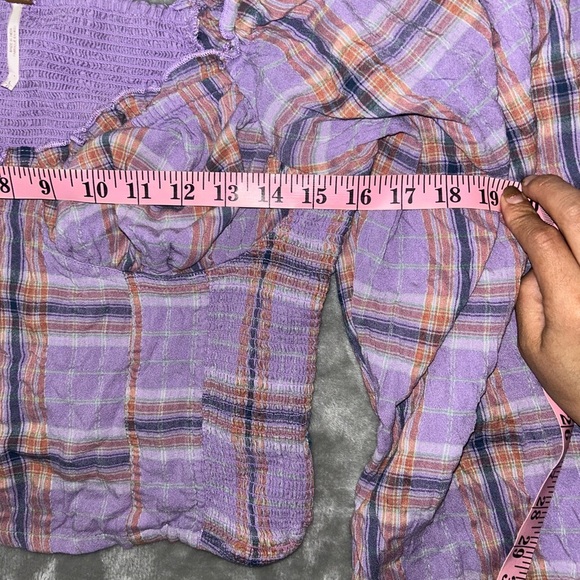 Free people cherry bomb madras blouse - Picture 5 of 13